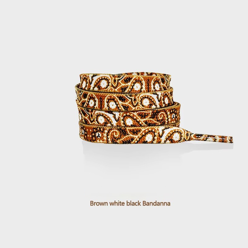 Bandana marron blanc noir