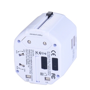 Adaptador de corriente multifunción para viaje, enchufe de conversión eléctrica Universal 5A con 2 enchufes USB - Product Image 5