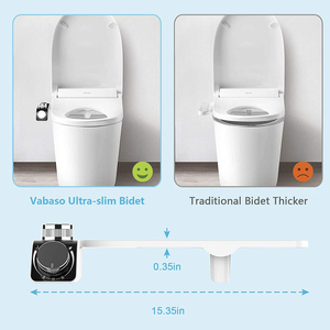 GALENPOO <strong>Bidet</strong> for Toilet Warm and Cold Water Non Electric Mechanical <strong>Bidet</strong> Toilet Seat Attachment with Pressure Controls - Product Image 4