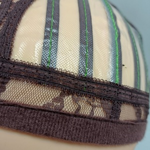 Gorras de peluca con banda elástica personalizada con gancho y bucle Material de encaje de fácil tejido Gorro de peluca ventilado para hacer pelucas - Product Image 6