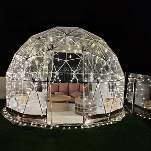 Hoàn toàn trong suốt 3m 4m 5m Đường kính sang trọng PVC hình cầu Lều Internet nổi tiếng nhà hàng bong bóng Nhà Dome cấu trúc khách sạn - Product Image 1