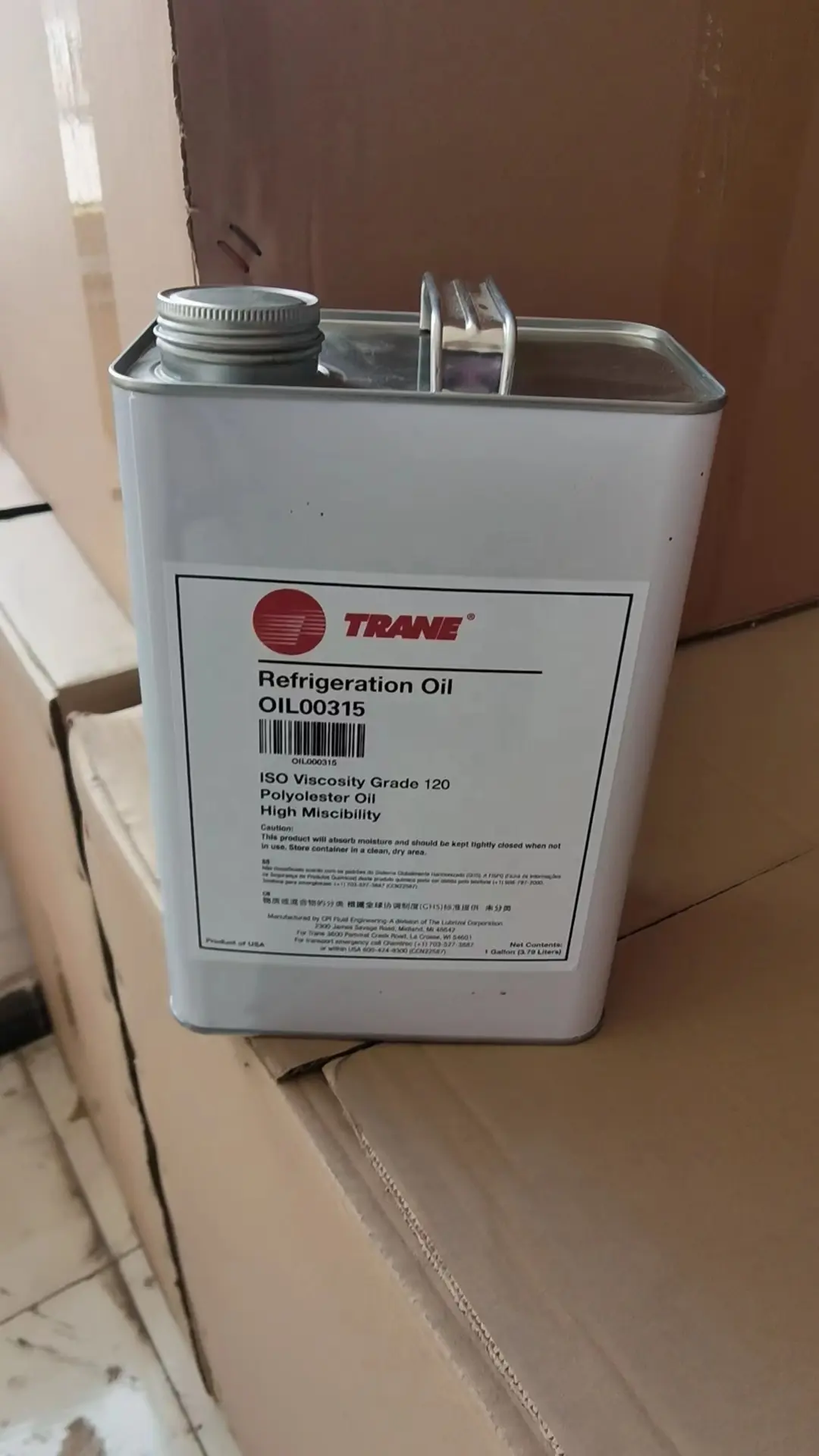 TRANE OIL 00315 TRANE central air conditioning accessori consumabili olio di refrigerazione