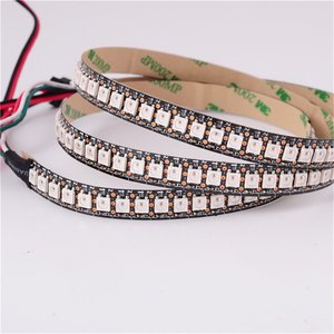 WS2812B адресуемые цифровые пиксельные Волшебные rgb светодиодные полосы света DC5V 12 мм 144 светодиоды/метр SPI rgbic для украшения проекта