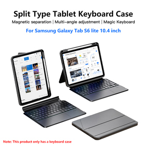 10.4 inch cho Samsung <span class=keywords><strong>Galaxy</strong></span> Tab S6 Lite trường hợp từ tính với đa chức năng Trackpad RGB 7 màu Backlit trường hợp bàn phím - Product Image 2