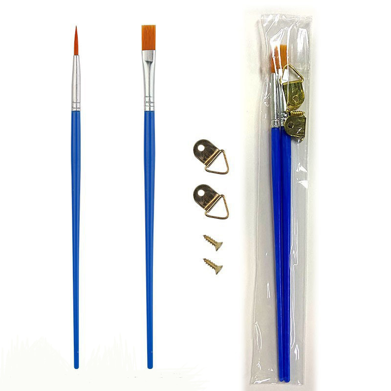 2 pieces of blue plastic rods + screw fastening belt