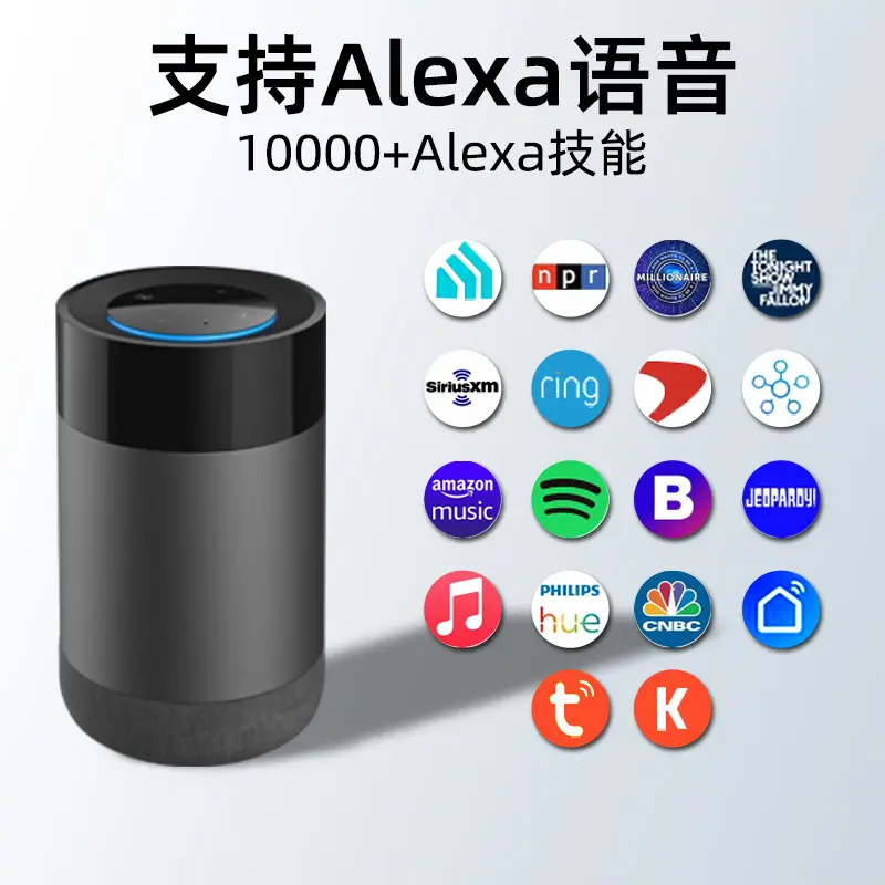 Tuyaสมาร์ทลําโพงชีวิตบ้านเสียงสูงลําโพงขนาดเล็กสําหรับAlexa Voice Controlไร้สายAIบลูทูธบ้านอัจฉริยะควบคุม