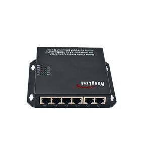 6 Port Media Converter with Plug-and-Play Ethernet Fiber Switch Supporting 100Base-T to 100Base-SX LX for <strong>Networking</strong> Solutions