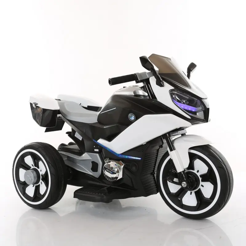Giocattolo a tre ruote moto nuovi giocattoli 2022 bambini moto elettrico Dual Drive 12 V4 batterie luce e musica Rec