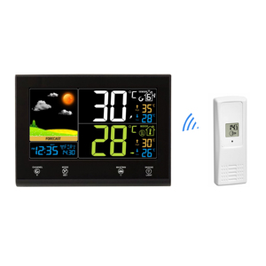 FT0854 Wireless Weather Station With Remote Temperature Humidity Sensor Pressure Weather <strong>Forecast</strong> Supporting 8 Channels - Product Image 1