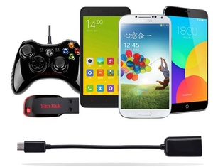 USB 2.0 Micro OTG สายเคเบิลอะแดปเตอร์ Micro USB ชายเพื่อพิมพ์สายเคเบิลหญิง - Product Image 6