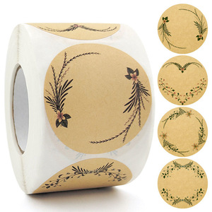 Vinyl Paper Kraft Adhesive Rolls High Quality Custom Self Waterproof Adhesive <strong>Decals</strong> for Envelope Packing - Product Image 4