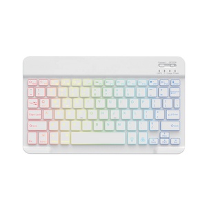 Mac Ipad Teclado retroiluminado inalámbrico Bluetooth retroiluminación teclado RGB Mini Slim 7 colores portátiles Tablet Pc 10 pulgadas OEM RF Tijera - Product Image 5