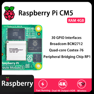 Lampone originale Pi CM5 RAM 4GB WIFI EMMC CM5104032 Broadcom BCM2712 doppia uscita 4K + HDR 800MHz video Coxtex-76 Quad-core - Product Image 3