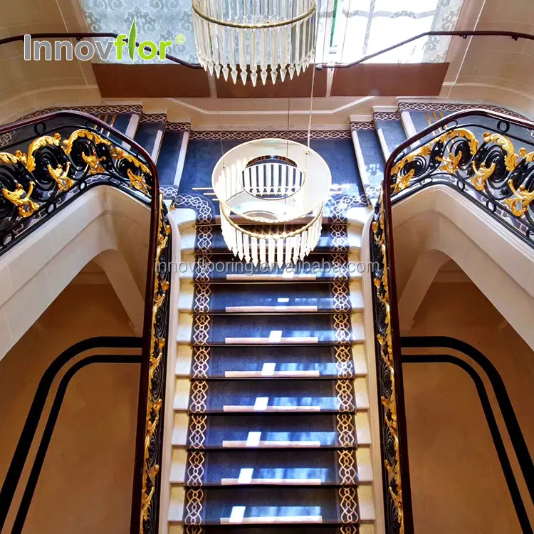 Rollo de escalera para escalera de Hotel, Alfombra de camino de escalera antideslizante para Exterior, Escalier Tapis, Protector de peldaños