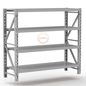 Heavy Duty Boltless Điều Chỉnh Kho Hàng Công Nghiệp Kệ Nhà Để Xe Khung Kim Loại 5 Lớp Tier Tấm Lưu Trữ Kệ Rack - Product Image 1