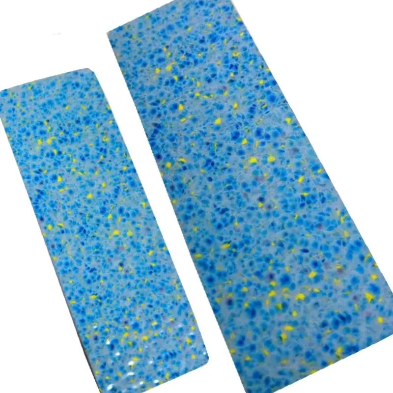 बेहतर स्थायित्व Carboxyl Polyurethane कस्टम पैटर्न चमकदार नीली डॉट्स अंक सूखी इनडोर और आउटडोर आवेदन के लिए पेंट