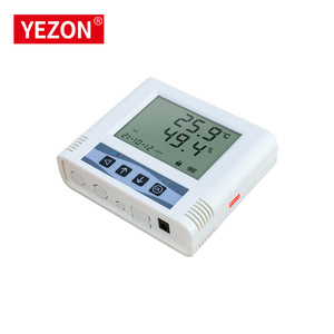 YZ2211 Pantalla LCD RS485 Sensor de temperatura y humedad Transmisor de tubería de aire Controlador de alarma Laboratorio personalizable OEM