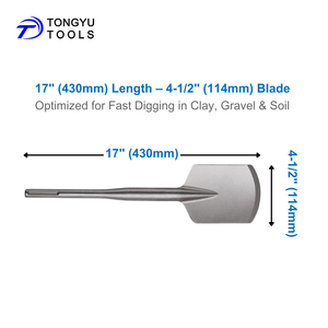 Sds Max đất sét Spade 4-1/2 "x 17" xẻng đục bit-ROTARY búa công cụ cho đào đất sét sỏi đất sa thạch & cảnh quan TE-C - Product Image 2