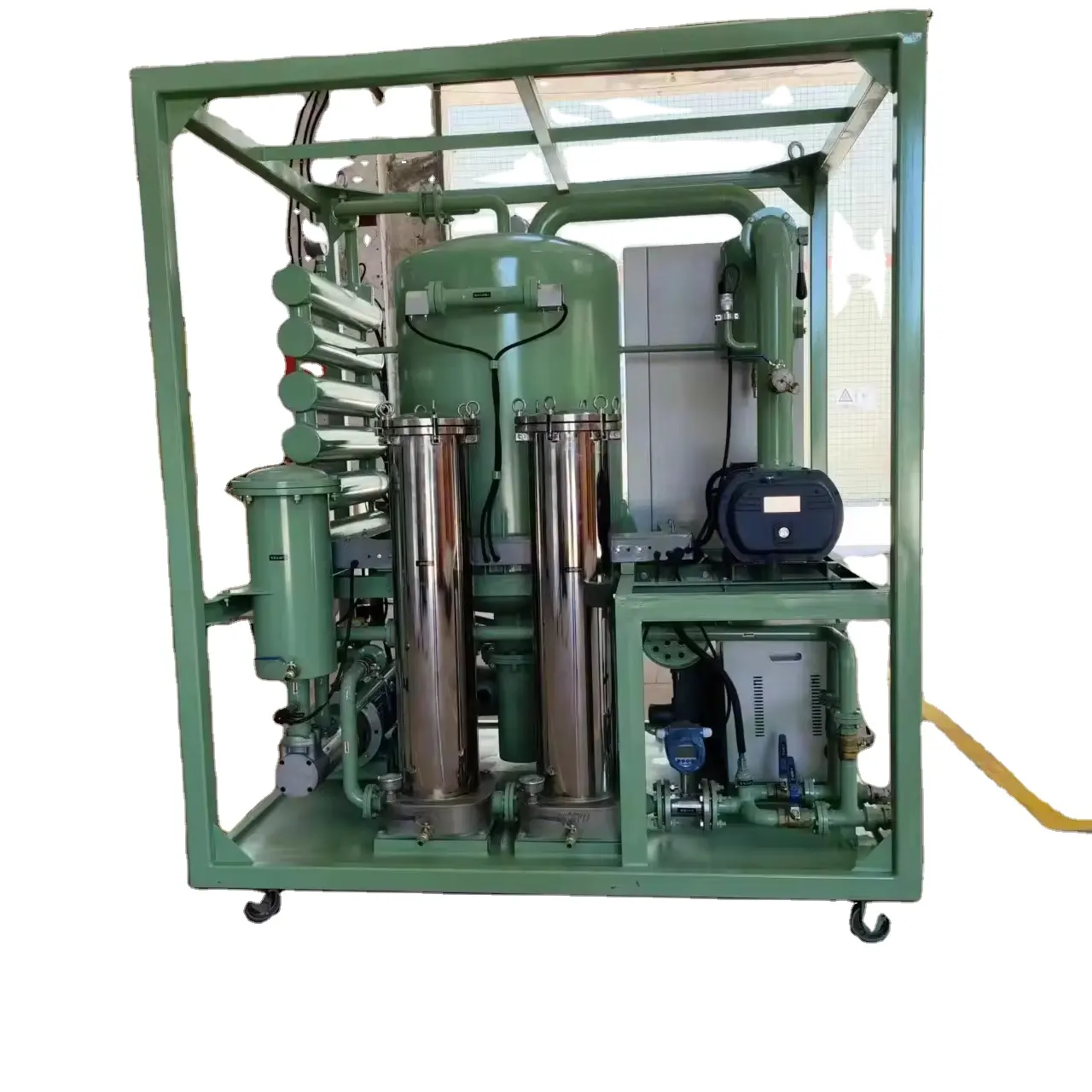 9000L/h máquina da filtragem do óleo do transformador do vácuo/sistema isolante da purificação do óleo
