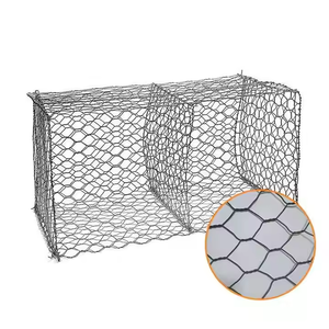 Resistente in PVC rivestito di gabbione scatola a prova di ruggine rete di filo di rete a trama semplice maglia saldata per taglio - Product Image 1