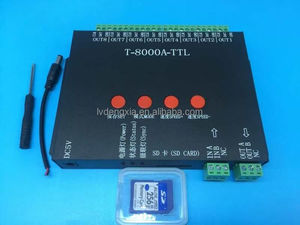 <strong>LED</strong> <strong>Pixel</strong> <strong>Controller</strong> Full Color T-8000A TTL <strong>Programming</strong> <strong>Controller</strong> 8 Ports Output <strong>with</strong> SD Card <strong>LED</strong> Synchronous <strong>Controller</strong> - Product Image 3