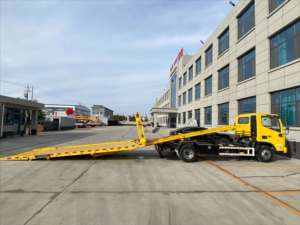 中国工厂销售平板牵引车手动变速器柴油自卸车5吨牵引车清障车