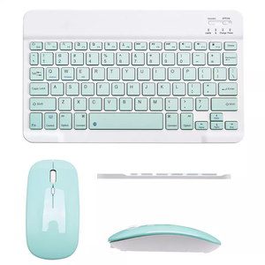 Miniteclado inalámbrico y ratón recargable portátil personalizado, Combo para tableta, teléfono inteligente, Tv, teclado inalámbrico con ratón - Product Image 2