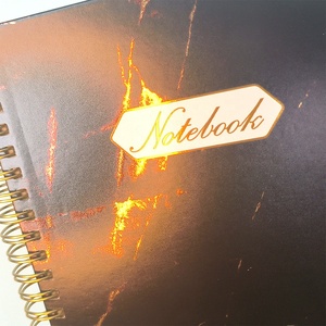 Fabbrica Custom 2025 Planner Note Book irregolare oro timbratura copertina rigida a spirale Notebook - Product Image 2