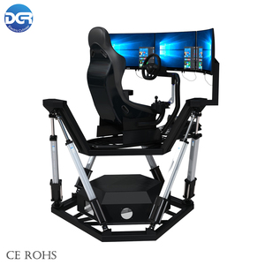 Three Screen Six Axis Electric Cylinder <strong>Dynamic</strong> Platform of 6DOF VR Car Racing <strong>Simulator</strong> With Integrated Motion Control <strong>System</strong> - Product Image 1