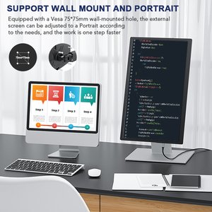 Monitor portátil de 17 pulgadas para teléfono, ordenador, tableta con USB tipo c, HD-MI, vesa hole - Product Image 6