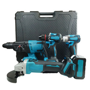 Großhandel Multifunktion sset 4 Hardware-Werkzeug Elektro werkzeuge Bohren Akku-Akku-Bohrer Combo-Batterie-Werkzeugs atz - Product Image 2