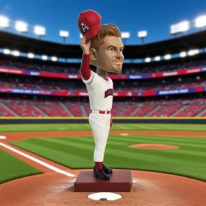 Bán buôn nhựa Thủ công mỹ nghệ thể thao vận động viên Bobble đầu bức tượng cầu thủ bóng chày bobblehead cho người hâm mộ thể thao khuyến mại quà Tặng lưu niệm - Product Image 5