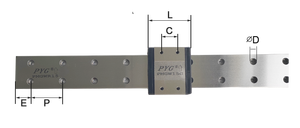 CNC Parts Miniature <strong>Linear</strong> Guide <strong>Rail</strong> PMGW15mm <strong>Linear</strong> Motion <strong>Slide</strong> Block for <strong>Robots</strong>
