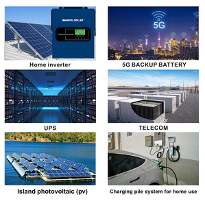 曼宇太阳能1KW 12v离网混合太阳能逆变器，带纯正弦波功率和太阳能充电控制器，用于商业用途