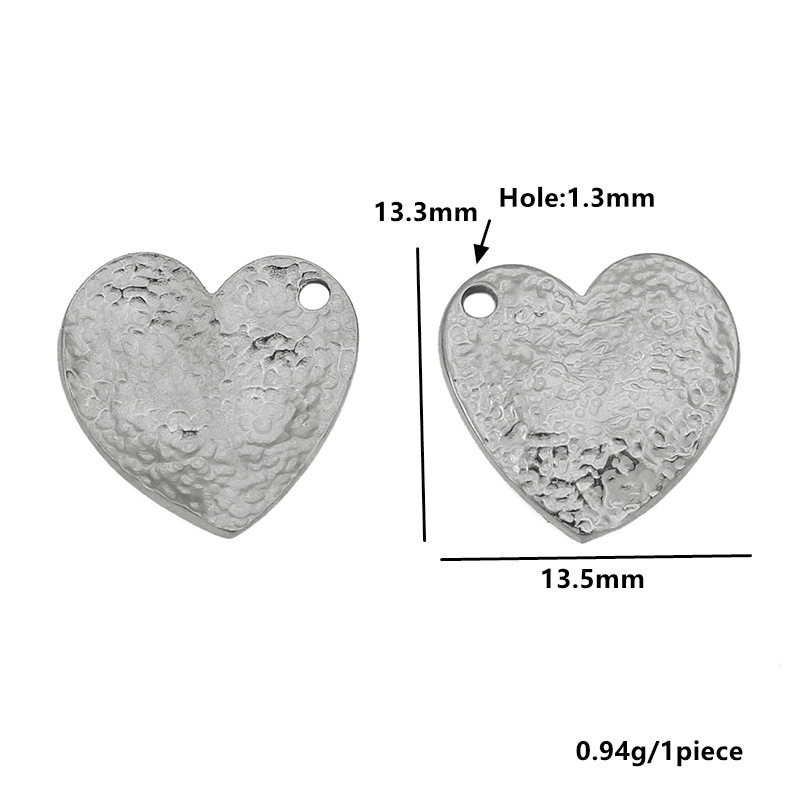 Small heart (13.5*13.3mm) - steel color
