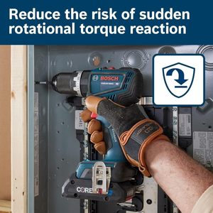 For Bosch GSR18V-800CN 18V Brushless Drill/Driver Variable Speed Cordless Battery Power <strong>Source</strong> 1500W Rated <strong>Input</strong> Power 1/2 In. - Product Image 4