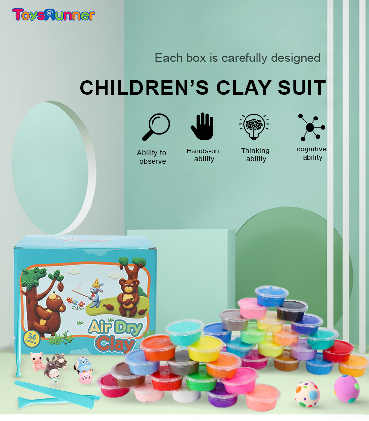 36 color clay set