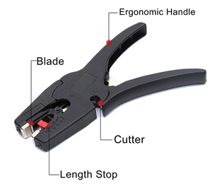 YUHANG 5-20mm/(0.25-0.75Inch) Automatic Wire Stripper <strong>Cutter</strong> 2-in-1 Heavy <strong>Duty</strong> Nylon Tool OEM Customizable for DIY Wire - Product Image 3