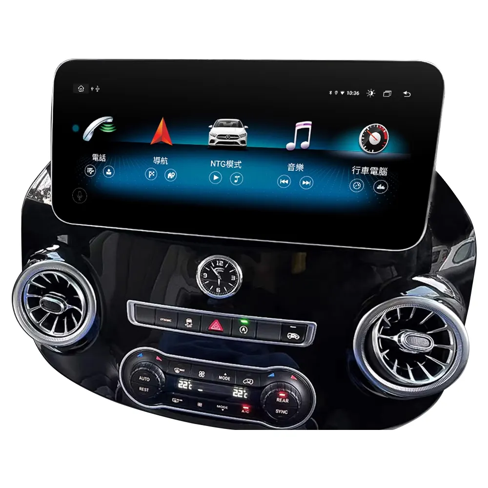 12.3 ''android video Ram4G Rom64G xe stereo GPS Car DVD Player cho Mercedes Benz VITO 2016-2022 với 360 Panorama Octa lõi