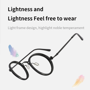 Multifocal Lenses Round Retro Metal Reading Glasses Anti Blue <strong>Computer</strong> Optical <strong>Custom</strong> Reading Glasses UV400 - Product Image 3