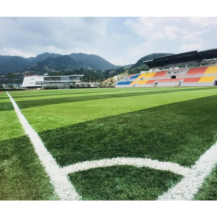 Césped de fútbol sintético de calidad directa de fábrica, césped artificial sintético para campo de fútbol