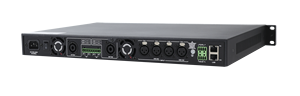 Amplificador de potencia DSP de 4 canales en red con entrada Dante/AES, filtros FIR y control multiprotocolo para integración de audio a gran escala - Product Image 4