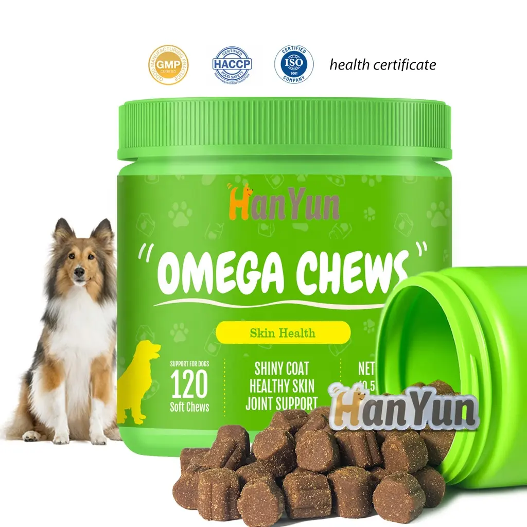 Gezondheidsproducten Voor Huisdieren Supplement Omega-3 En Omega-6 Vetzuren Ondersteunen De Gezondheid Van De Huid En Coat Zalmolie Supplement Voor Honden