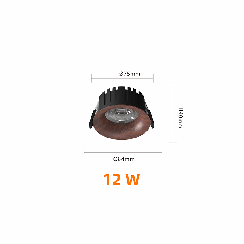 Couleur bois noyer 12W