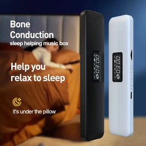 Altavoz de almohada para dormir, altavoz de conducción ósea, Control de volumen, función de temporizador, sonido de vibración debajo de la almohada, altavoces para dormir