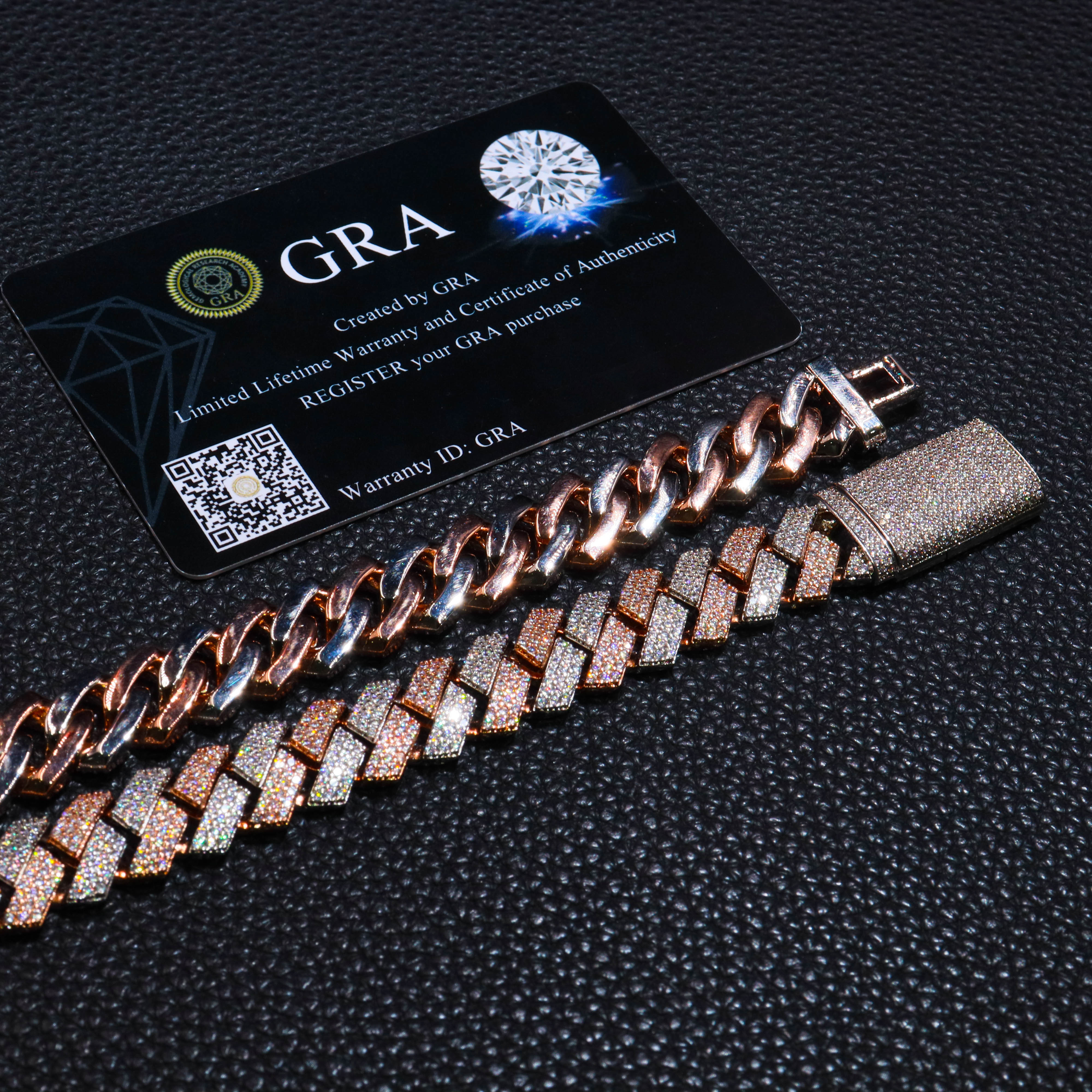 13mm de ancho oro rosa y plata