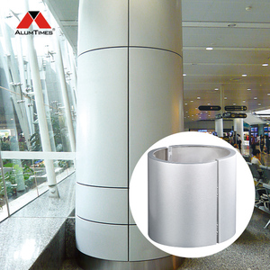 Metal ayağı kaplama tasarımı için alışveriş merkezi kullanımı için bina dekorasyonu için Alumtimes katı Metal alüminyum sütun kapağı - Product Image 6