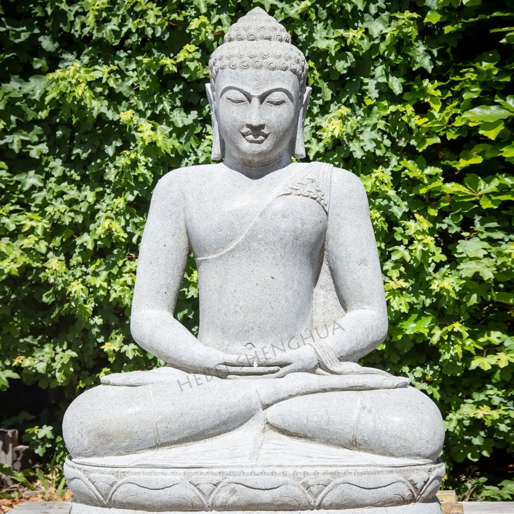 Jardim barato pedra granito Buda estátua para venda