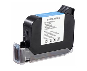 Tinta de impresora de mano Domino TIJ original, 42mL negra de base solvente, compatible con BK630 BK640, etc. - Product Image 2