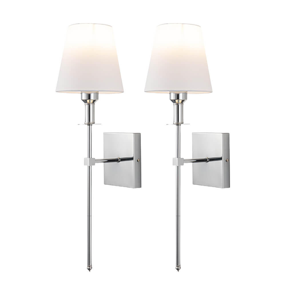 C style wall lamp silver